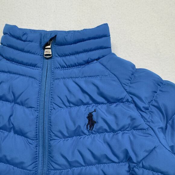 Polo Ralph Lauren‎ Infant Size 6M Puffer Jacket Fall Winter Coat Blue - Picture 3 of 6